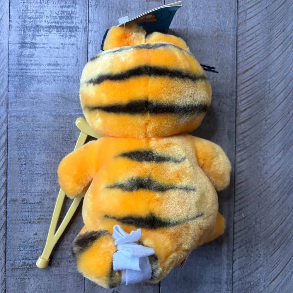 Garfield Vintage 1978 1981 With Crutch I Don't Need This Stuffed Plush W/ Tag